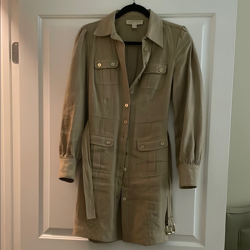 MICHAEL Michael Kors Tan Mini Dress Chic and Timeless